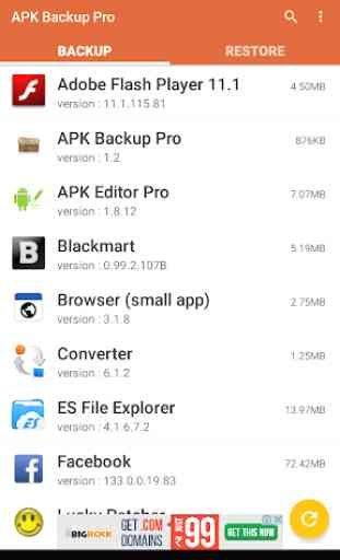 Apk Backup Pro 2