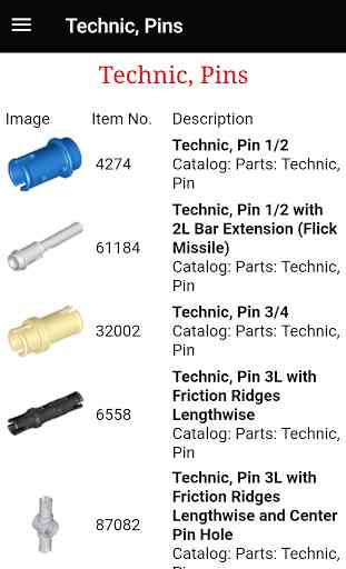 Bricks Technic Parts Guide 2