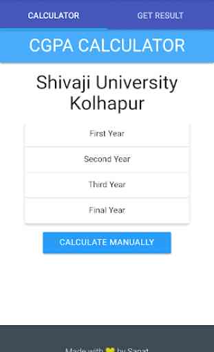 CGPA Calculator - Shivaji University Kolhapur 1