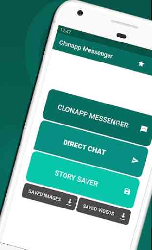 Clonapp Messenger - Dual Whats web & Story Save  1