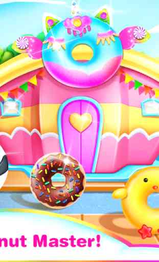 Cook Donut Maker - Unicorn Food Baking Games 1