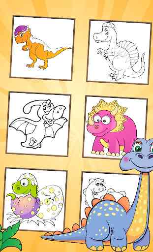 Dinosaurs Coloring Pages 2 3