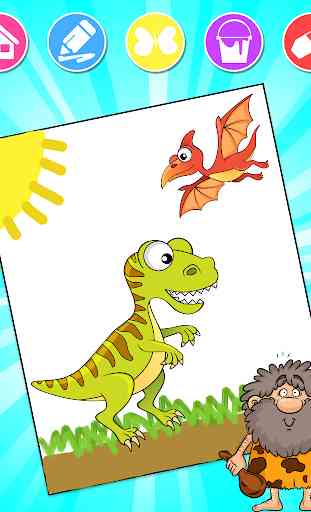Dinosaurs Coloring Pages 2 4