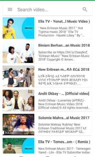 Eritrean Music Video 1