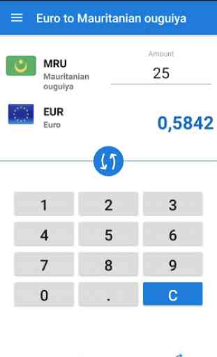 Euro a ouguiya mauritana 2