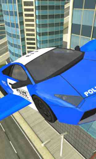 La polizia volanti Auto futuristica Sim 3D 1