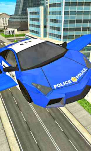 La polizia volanti Auto futuristica Sim 3D 2