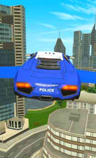La polizia volanti Auto futuristica Sim 3D 3
