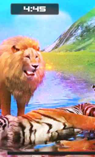 Lion Vs Tiger Wild Animal Simulator Game 2