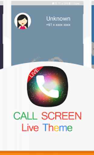 Live Call Screen - Color Phone Theme 1