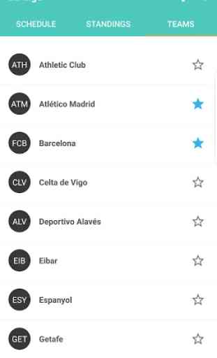 Live Scores for La Liga 2018/2019 4