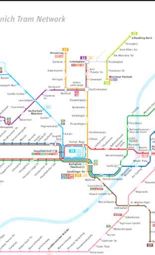 Munich Tram Map 2