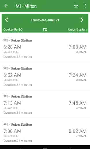 Schedules for GO Transit 3