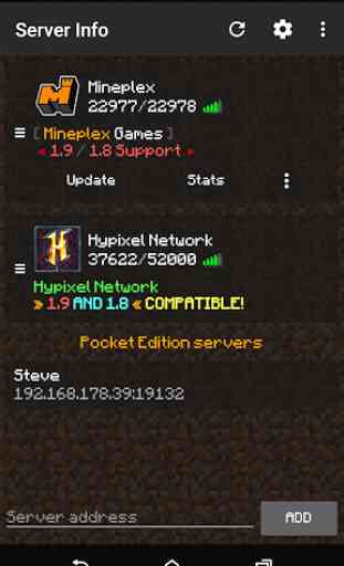 Server Info Minecraft Premium 1
