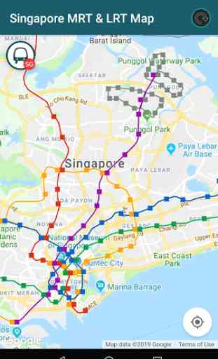 Singapore MRT and LRT Map 4