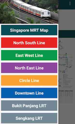 Singapore MRT and LRT Train Map (Offline) 1