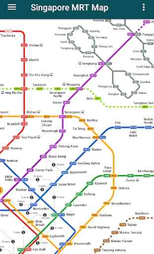 Singapore MRT and LRT Train Map (Offline) 2