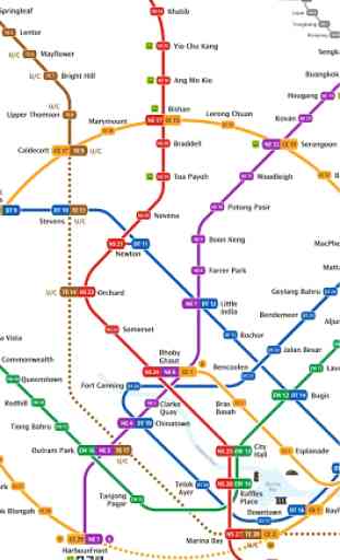 Singapore MRT &LRT Map (Offline) 1