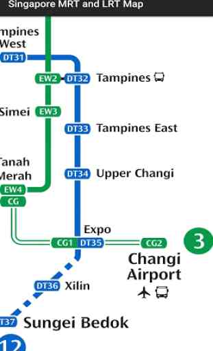 Singapore MRT &LRT Map (Offline) 3