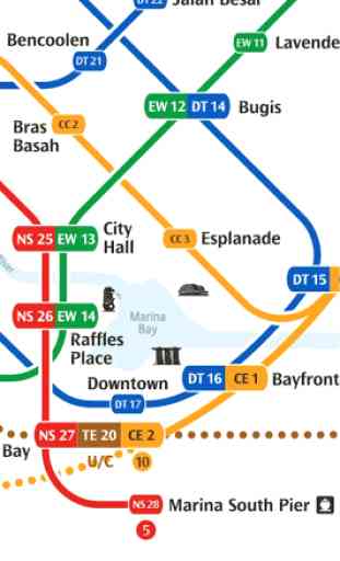 Singapore MRT &LRT Map (Offline) 4