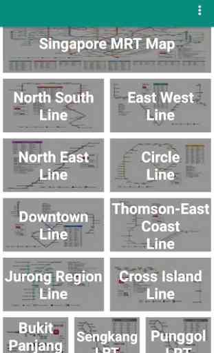 Singapore Train Map (Offline) 1