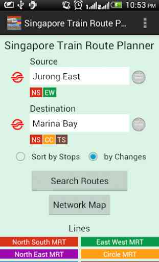 Singapore Train Route Planner 1