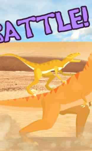 T-Rex Fights Raptors 1