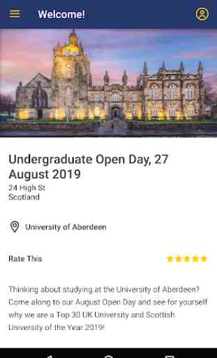 University of Aberdeen Events 2