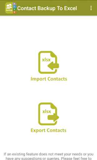 Backup Contact To Excel (Import & Export To XLSX) 1