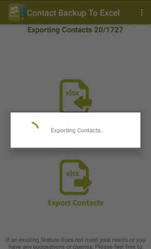 Backup Contact To Excel (Import & Export To XLSX) 2