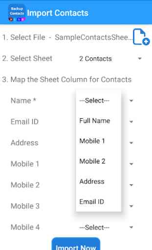 Backup Contact To XLSX ( Import Export Contacts) 3