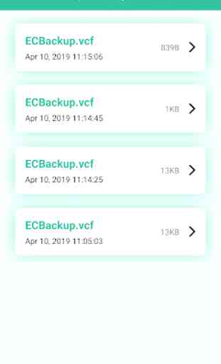Backup di Easy Contacts: Smart Contacts Manager 4