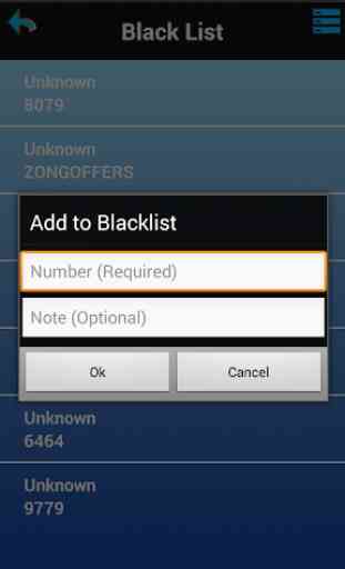 Call Blocker e SMS Blocker 4