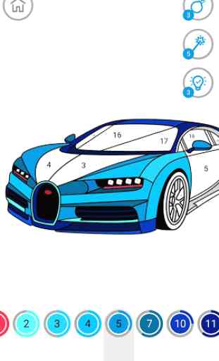 Cars Color by Number – Cars Coloring Book 4