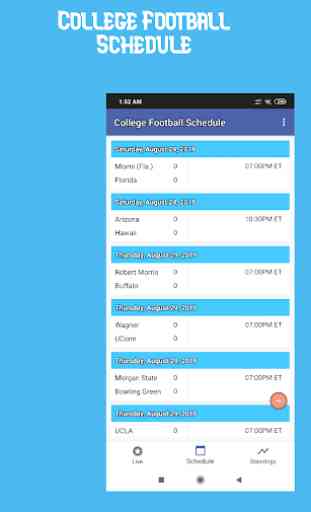 College Football 2019 Schedule and Live Score 2