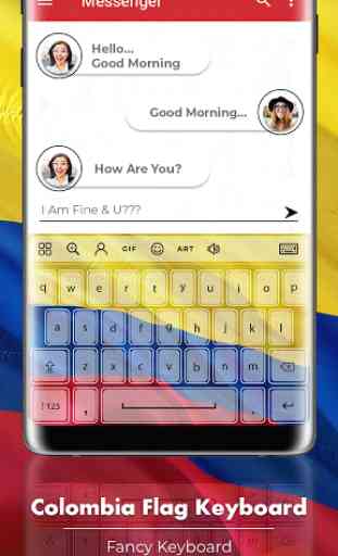 Colombia Flag Keyboard - Elegant Themes 3