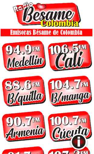 Emisoras Bésame de Colombia 2