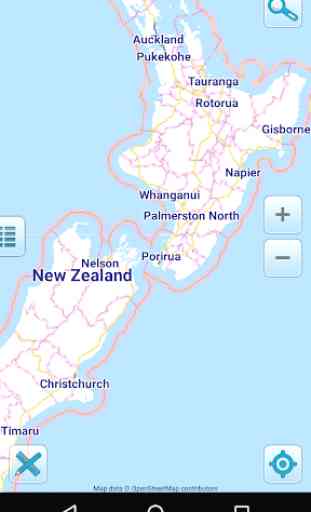 Map of New Zealand offline 1