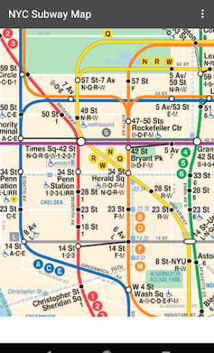 Map of NYC Subway: offline MTA – Ad Free! 2