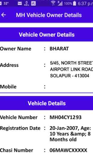 MH Vehicle Owner Details 2