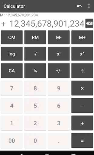 Molte cifre Calculator 1
