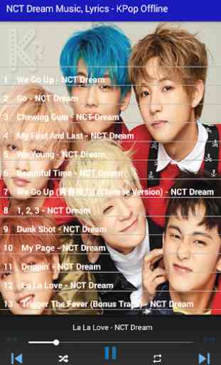 NCT Dream Music, Lyrics - KPop Offline 2
