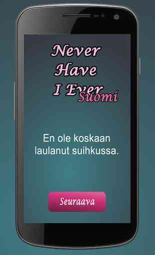 Never Have I Ever - Suomi 3