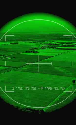 Night Vision Camera Filter Effect Simulated 3