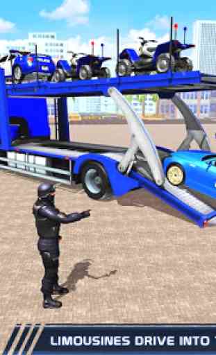 Noi vero polizia aereo auto trasportatore camion 2