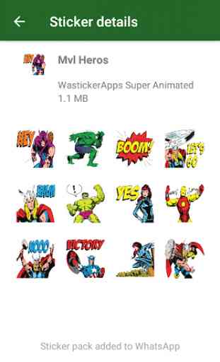 ☆ Nuovi adesivi Super Heroes (WAStickerApps) 1