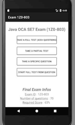 OCA - Java - 1Z0-803 4