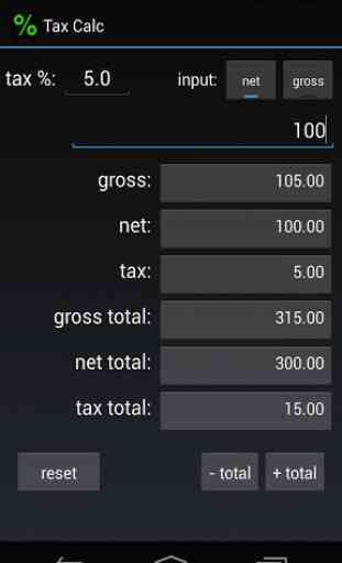 Percentage (Tax) Calculator 3