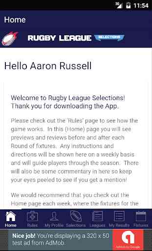 Rugby League Selections 4