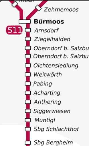 Salzburg Rail Map 3
